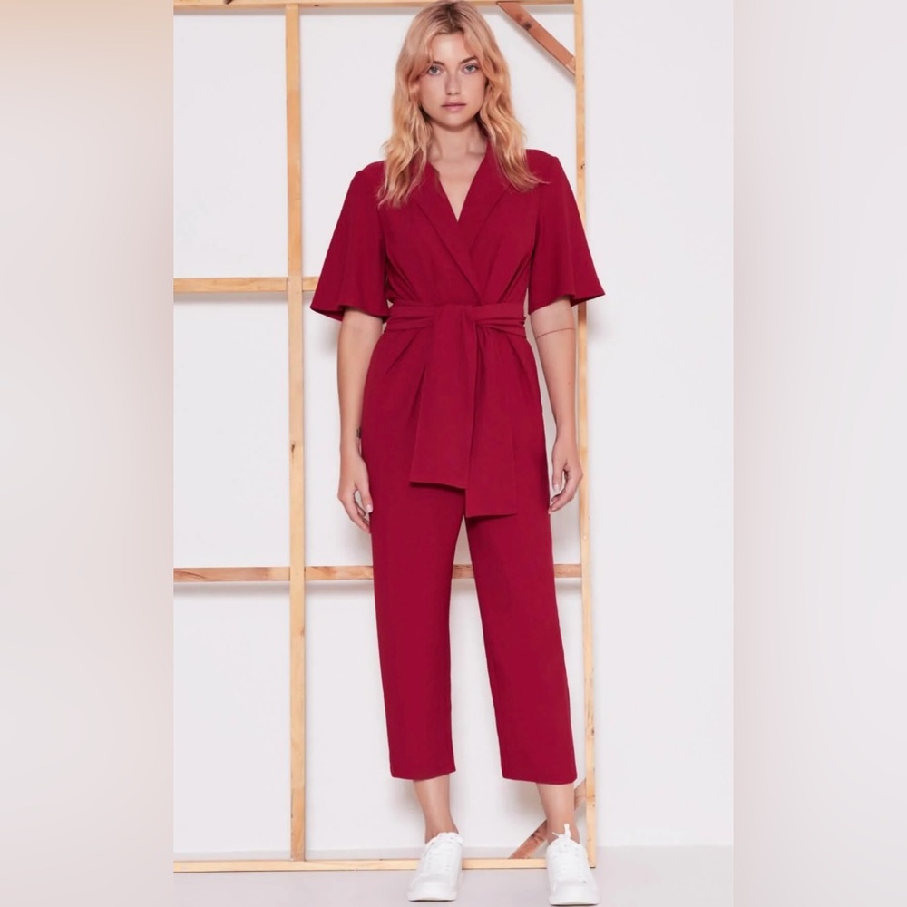 The Fifth Label Pink Jumpsuit with Tie Waist